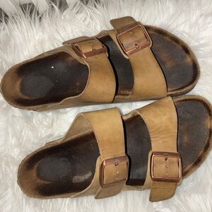 Birkenstock Arizona Oiled Leather Women's Sandals Sz 10